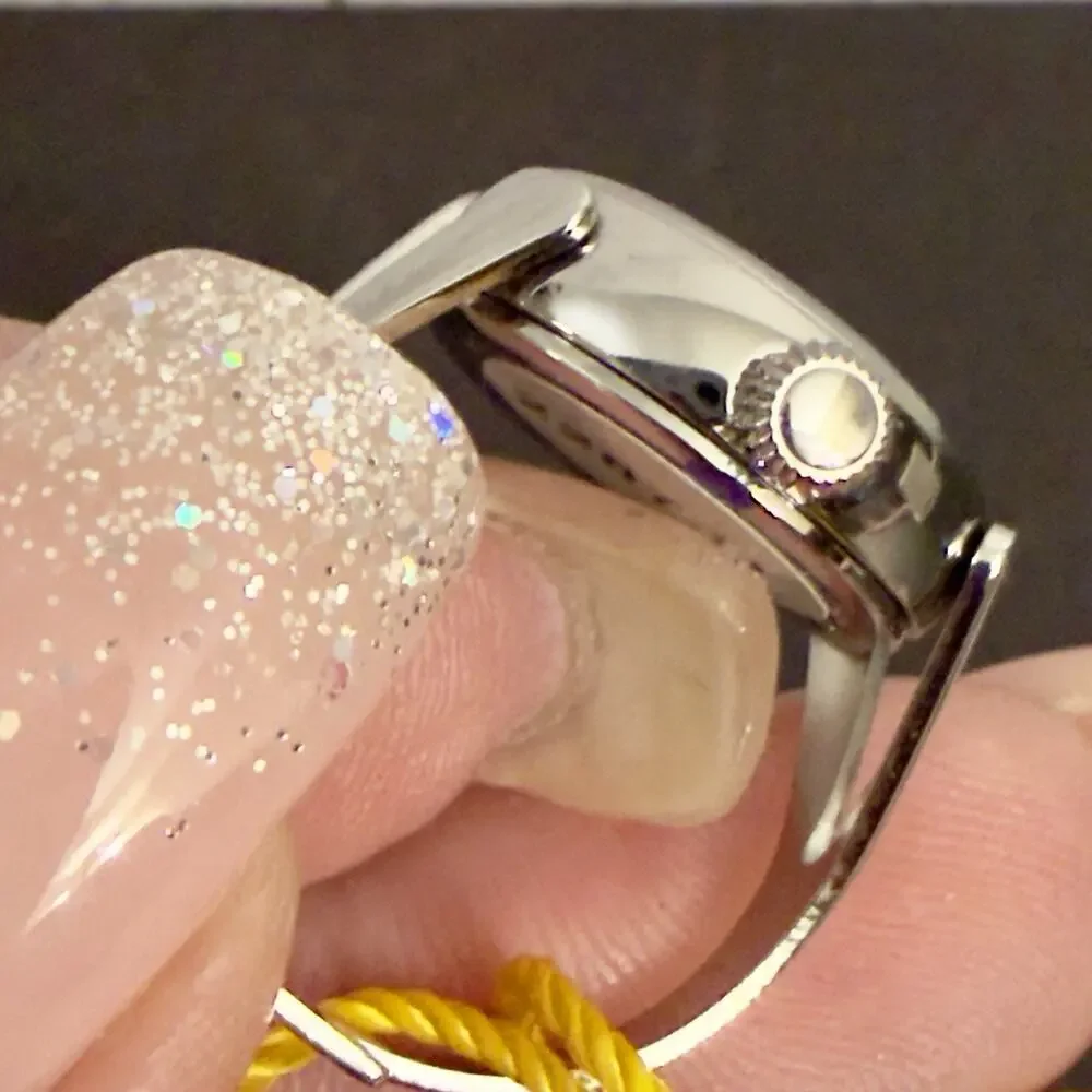Invicta Angel Women's Ring Watch - 17.5mm, Silver (44480) $199 MSRP-NEW IN BOX - Picture 6 of 16